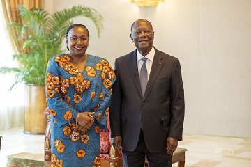 Côte d'Ivoire / Diplomatie : Le Chef de l’État a reçu les Lettres de créance de cinq nouveaux Ambassadeurs 